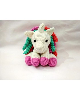  Amigurumi Soft Toy- Handmade Crochet- Unicorn